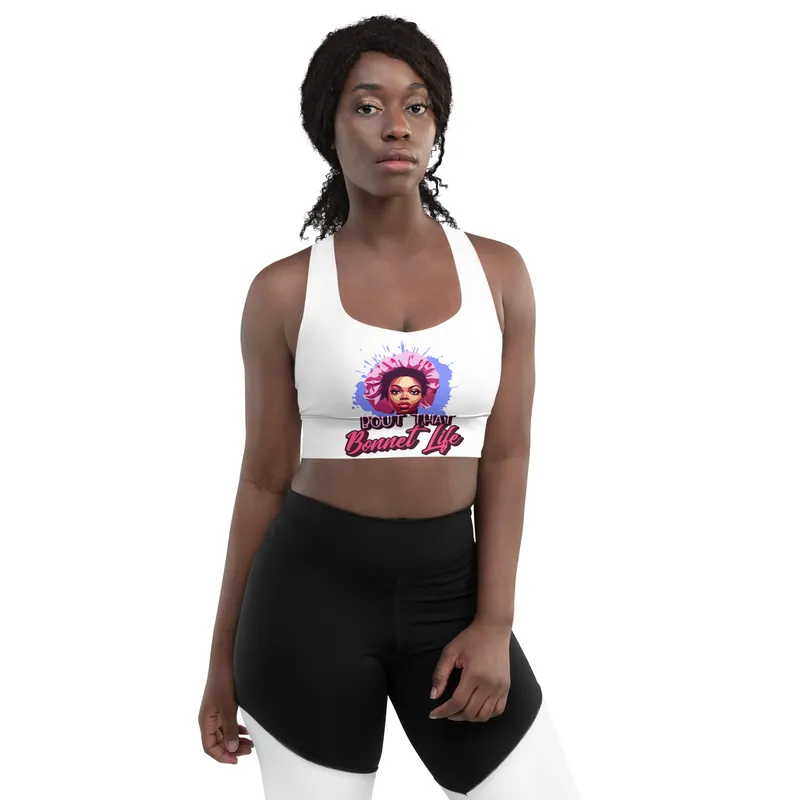 All-Over Print Longline Sports Bra