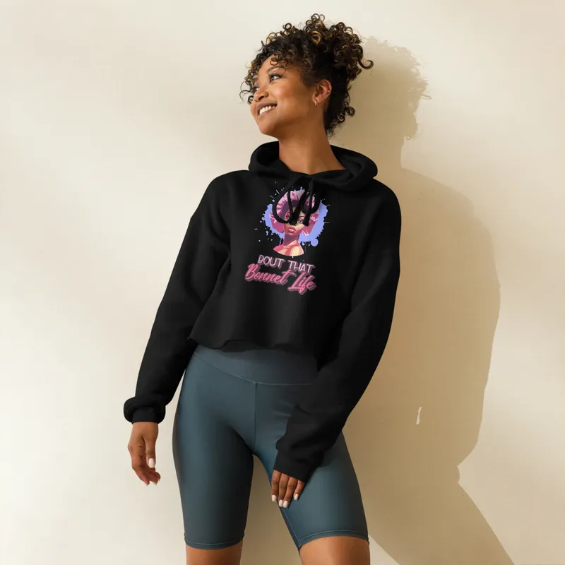 Fleece Crop Hoodie