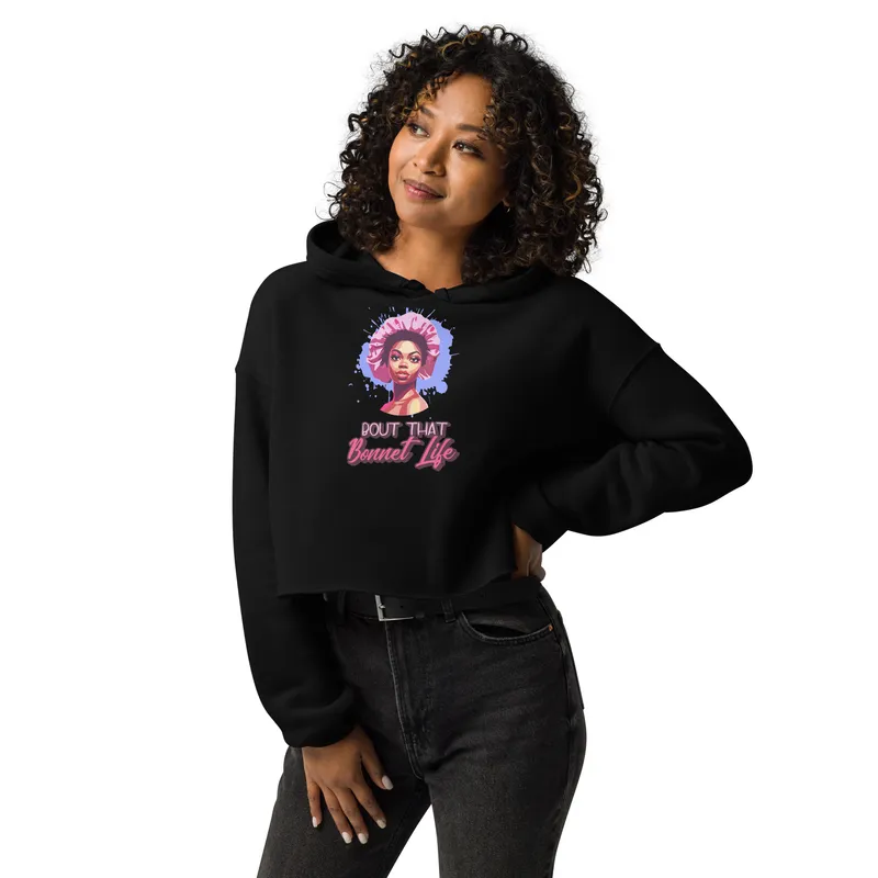 Fleece Crop Hoodie